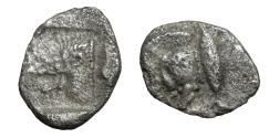 Ancient Coins - MYSIA Cyzicus 480-400 B.C. AR Diobol Silver