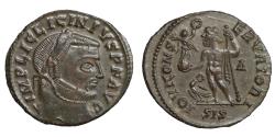Ancient Coins - Licinius I AD 308-324. Siscia. Follis XF+ Jupiter