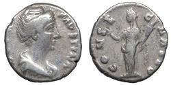 Ancient Coins - Diva Faustina I AD 140-141 Rome Denarius / Ceres