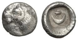 Ancient Coins - Ionia Phokaia 500 BC AR Hemiobol Apparently unpublished.