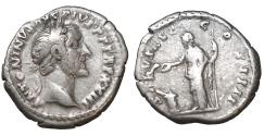 Ancient Coins - Antoninus Pius AR Denarius Rome AD 159-160