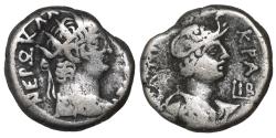Ancient Coins - Nero 54-68 AD Billon Tetradrachm VF+ Alexandria