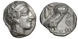 Ancient Coins - Attica Athens 454-404 BC AR tetradrachm Athena \ Owl