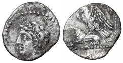 Ancient Coins - CILICIA Uncertain 4th century BC AR Obol VF\XF