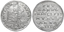 World Coins - Venice Pietro Lando 1539-1545 Osella 1541 RR. XF SIlver