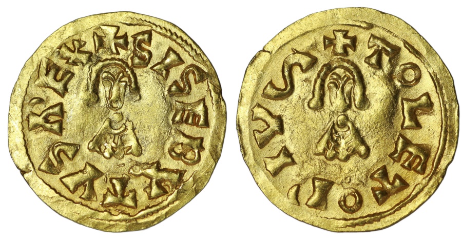 Visigoth. Sisebut. 612-621 AD. Gold Tremissis. Toleto (Toledo ...