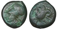 Ancient Coins - Sicily Syracuse Æ Litra Dionysos I Struck 375-344 BC VF\XF
