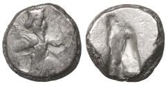 Ancient Coins - Achaemenid Kingdom Darios I to Xerxes II 485-420 BC AR siglos VF+