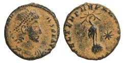 Ancient Coins - Constans Bronze Trier mint 348-350 AD VF+