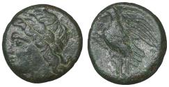 Ancient Coins - SICILY Syracuse Hiketas II 287-278 BC Zeus / Eagle