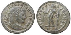 Ancient Coins - Maximianus (286-305). 10.65 g. 28.2 mm. Thessalonica. Follis Traces of silvering