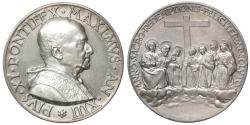 World Coins - Vatican Pius XI 1922-1939. Medal 06-29-1934. Year XIII. Silver 37.9 gr. Rare. Mint State