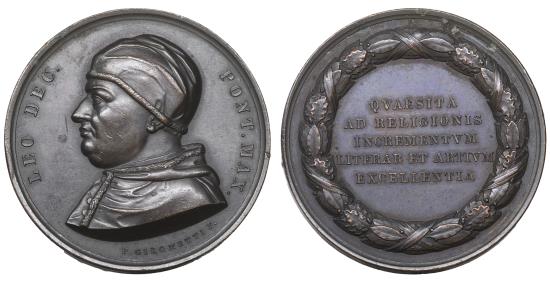 World Coins - Papal States Leo X (1513-1521) Posthumous Medal 1842