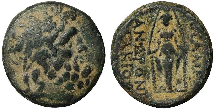 Ancient Coins - Phrygia Apameia Bronze 100-50 BC XF