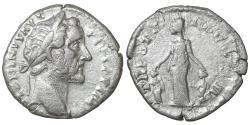 Ancient Coins - ANTONINUS PIUS 138-161 Denarius Pietas VF+
