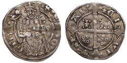 World Coins - Medieval Italy PADOVA Jacopo II Carrara 1345-1350 Carrarino 2 soldi Rare
