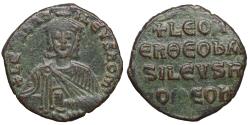 Ancient Coins - LEO VI the WISE (886-912) Follis Constantinople