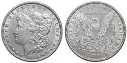 World Coins - USA, Morgan Dollar 1896. Silver KM.110. XF+