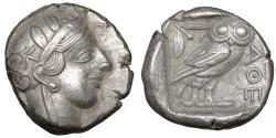 Ancient Coins - Attica Athens AR Tetradrachm 454-404 BC XF