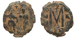 Ancient Coins - Heraclius 610-641 AD AE Follis of Constantinople