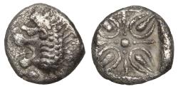 Ancient Coins - Ionia Miletos 525-475 BC AR Obol