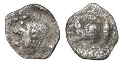 Ancient Coins - Mysia Kyzikos 450-400 BC AR Hemiobol
