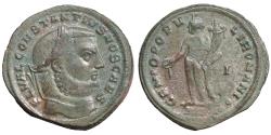 Ancient Coins - CONSTANTIUS I Caesar 293-305 Follis Antioch Traces of silvering