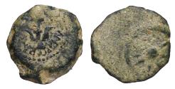Ancient Coins - Judaea. Hasmoneans Aexander Jannaios 103-76 BC. Prutah Mint of Jerusalem