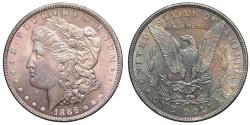 World Coins - USA, Morgan Dollar 1886. Silver KM.110.  Toned. XF\UNC