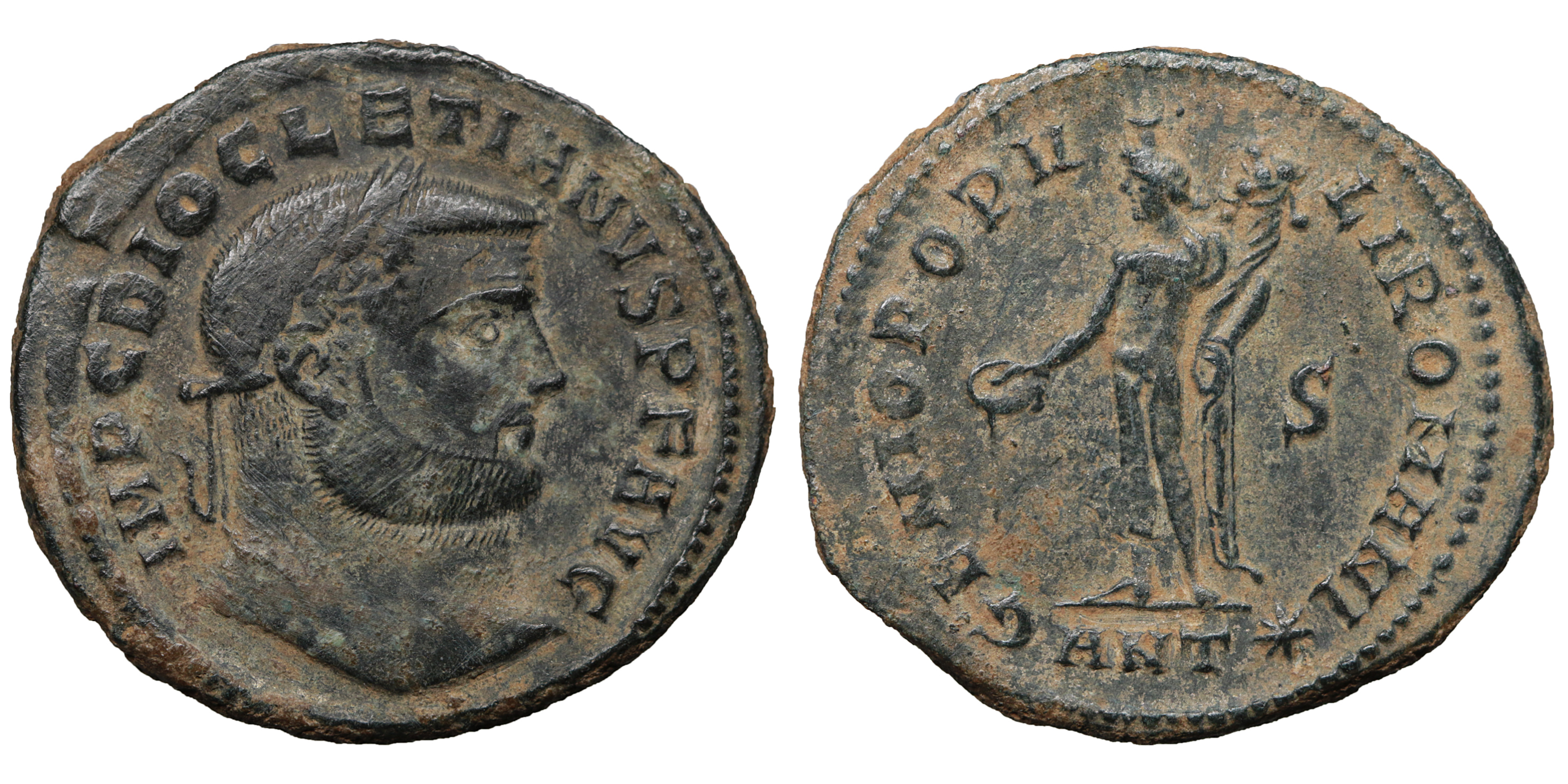 イスラム帝国　AD450-650　ディルハム　@175 Diocletian AD 284-305 Antioch Follis GENIO POPVLI ROMANI | Roman