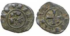 World Coins - Medieval Italy. Kingdom of Sicily. Conrad I (1250 - 1254). Denar.
