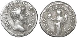 Ancient Coins - Lucius Verus AR Denarius. Rome AD 162-163 / Providentia