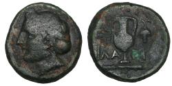 Ancient Coins - Troas Larisa-Ptolemais 400-300 BC Bronze VF+
