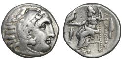 Ancient Coins - Kingdom of Macedon Philip III Arrhidaios AR Drachm XF Silver