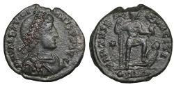 Ancient Coins - Valentinian I Antioch 383-388 AD Æ maiorina VF+ VIRTUS EXERCITI