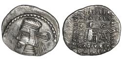 Ancient Coins - Kings of Parthia Artabanos V AR Drachm Ekbatana AD 79/80-85 Toned