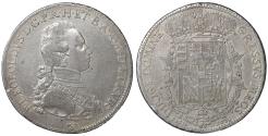 World Coins - Italy Florence Pietro Leopoldo Habsburg Lorraine Francescone 1779 Rare XF