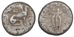 Ancient Coins - IONIA Teos Circa 320-294 BC Diobol