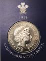 World Coins - Great Britain Commemorative 50th Birthday "Prince of Wales" 5 Pounds proof 1998