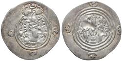 Ancient Coins - SASANIAN KINGS Khosrau II AD 591-628 AR Drachm VF\XF