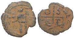 World Coins - Crusaders, Principality of Antioch. Tancred Æ Follis. AD 1101-1112 VF