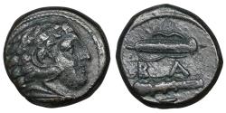 Ancient Coins - Macedon Time of Alexander III - Kassander 325-310 BC Bronze XF+