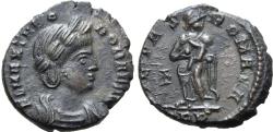 Ancient Coins - Theodora (deceased wife of Constantius I) AD 340 PIETAS ROMANA Reduced Follis
