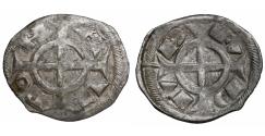 World Coins - Medieval Italy Verona Frederick II of Swabia 1215-1250 AR Denar Rare XF