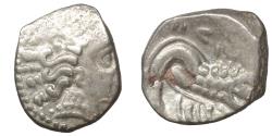 Ancient Coins - Celtic Gaul Insubres AR Drachm 2nd Century B.C, imitating Massalia