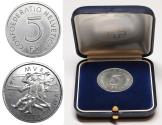 World Coins - Switzerland 5 Fr. 1976 Proof 500th anniversary of the Battle of Murten