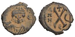 Ancient Coins - Maurice Tiberius Decanummium 582-602 AD Constantinople mint