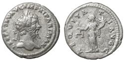 Ancient Coins - Septimius Severus Denarius. 198-202 AD. Aequitas