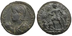 Ancient Coins - Constantius II A.D. 337-361. Maiorina FEL TEMP REPARATIO VF+