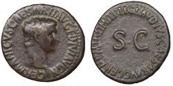 Ancient Coins - Germanicus died 19 As struck under Claudius Rome 50-54